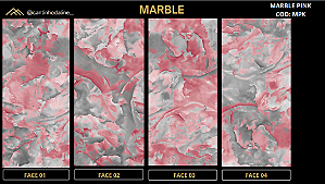 PLACA DE MÁRMORE FLEXÍVEL - MARBLE PINK