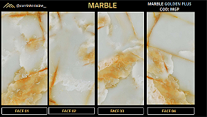 PLACA DE MÁRMORE FLEXÍVEL - MARBLE GOLDEN PLUS