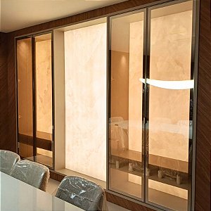 PLACA RETROILUMINADA DE MÁRMORE FLEXÍVEL - MARBLE ELEGANCE