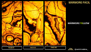 PLACA RETROILUMINADA DE MÁRMORE FLEXÍVEL ONIX YELLOW
