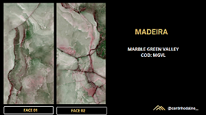 PLACA DE MÁRMORE FLEXÍVEL - MARBLE GREEN VALLEY