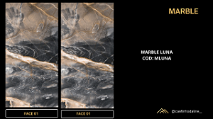 PLACA DE MÁRMORE FLEXÍVEL LUNA