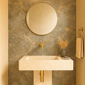 PLACA DE MÁRMORE FLEXÍVEL CINZA OURO