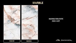 PLACA EFEITO MÁRMORE DELICATE ACETINADO