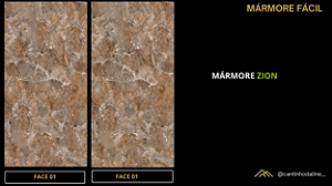 PLACA EFEITO MÁRMORE EMPERADOR ZION ACETINADO