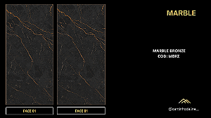 PLACA EFEITO MÁRMORE BRONZE ACETINADO