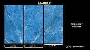 PLACA EFEITO MÁRMORE SKY ACETINADO