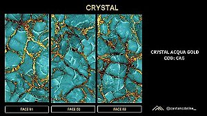 PLACA EFEITO ÔNIX ACQUA GOLD ACETINADO