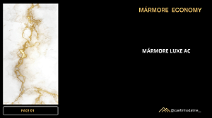 PLACA EFEITO MÁRMORE LUXE ECONOMY ACETINADO
