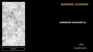 PLACA EFEITO MÁRMORE DIAMOND ECONOMY BRILHO