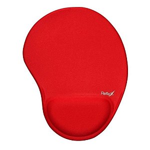Mouse Pad com Apoio Vermelho Ergonômico - Reflex