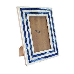 PORTA RETRATO EM MADEIRA E OSSO