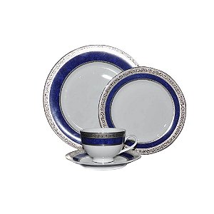 CONJUNTO EM PORCELANA VERSACE PLATINUM DE PRATOS PARA SOPA