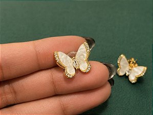 Brinco Papillon Perlê