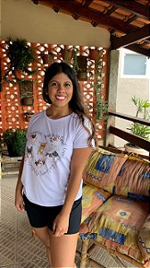 Pijama Feminino Curto Cachorrinhos