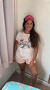 Pijama Feminino Curto Pequena Princesa