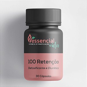 100 Retenção - Efeito Detoxificante e Diurético - 30 Doses