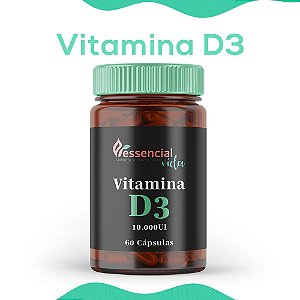 Vitamina D3 - 10000UI - 60 Cápsulas