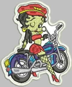 Patch Betty Boop Feminina Pequena 10x08 cm