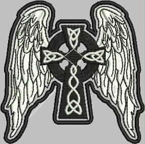 Patch Asa e Cruz 10x07 cm