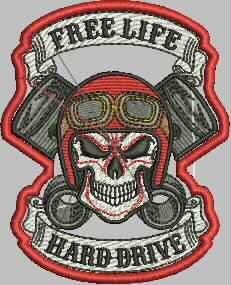 Patch Caveira 10x09 cm