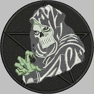 Patch Caveira Mago 09x09 cm