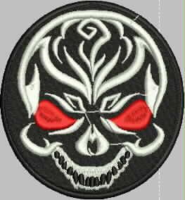 Patch Caveira 09x09 cm