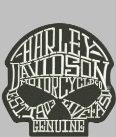 Patch Skull Genuine Costas 28x28 cm