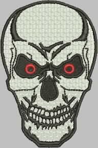 Patch Caveira 10x07 cm