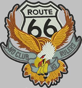 Patch Águia Route 66 32X30CM