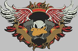 Patch Motos com Asa 20x30 cm