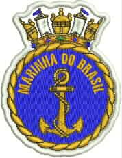 Patch Marinha do Brasil 08x08 cm