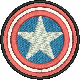 Patch Capitão América 07x07 cm