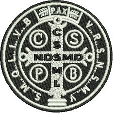 Patch Medalha de São Bento 08x08 cm