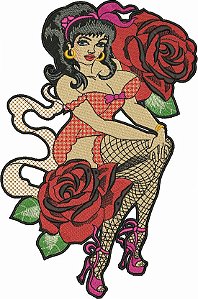 Patch Dama de Cabaré Costas 30x20cm