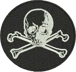 Patch Caveira 07x07cm