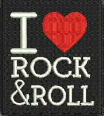 Patch Eu Amo Rock 08x07cm