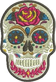 Patch Caveira Mexicana 10x07 cm