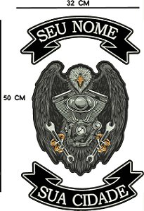 Patch Personalizado Águia Motor 50x32 cm