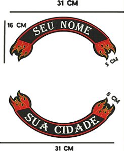 Patch Par de Tarjas 31cm