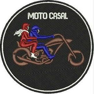 Patch Moto Casal 11x11cm