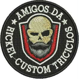 Patch Rickel Custom Triciclos 09x09cm