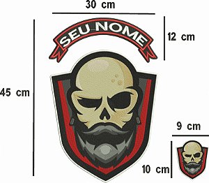 Kit Masculino Rickel Custom Triciclos  45X30cm