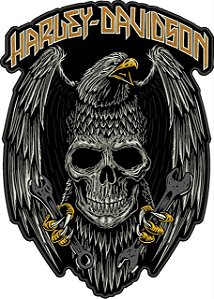 Patch Caveira Aguia HD