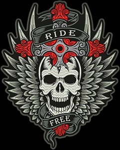 Patch Caveira Ride Free