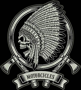 Patch Caveira Indio Motor Cicles