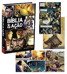 Bíblia em ação (Bíblia em quadrinhos) - antigo e novo testamentos.