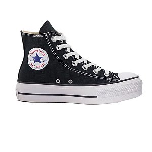 Tênis Converse CT04940001 Chuck Taylor All Star Hi Plataforma - Preto