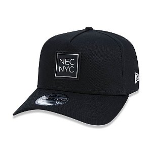 Boné New Era 940 NEC NYC Aba Curva Preto - Preto