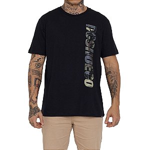 Camiseta DC Shoes Dcshoeco Camo - Preto